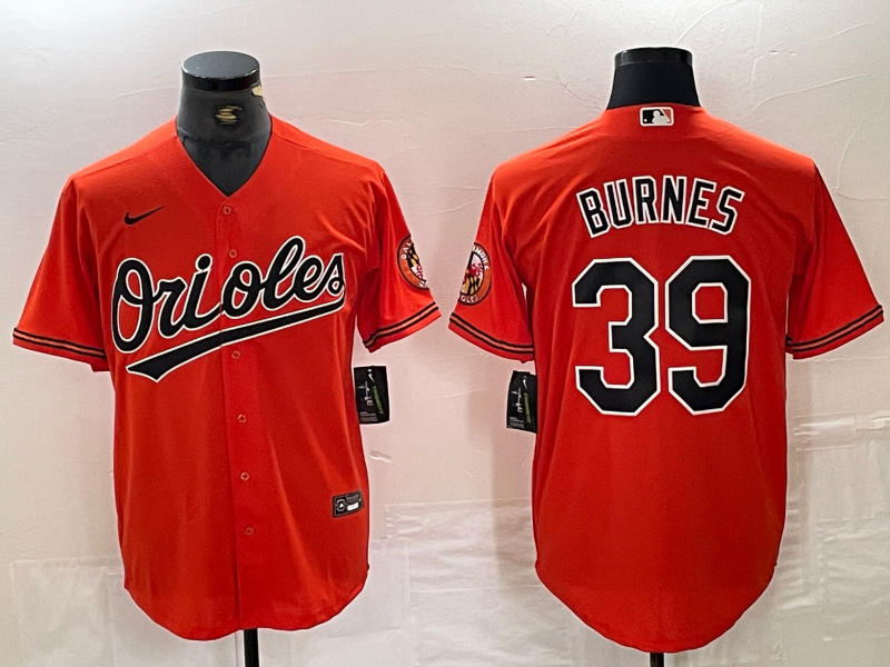 Men's Baltimore Orioles Corbin Burnes #39 Orange Jersey
